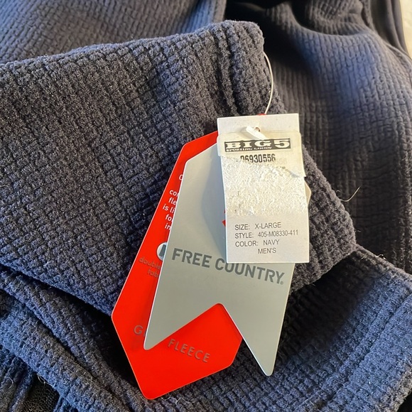 Free country navy blue jacket size xl super soft - Picture 6 of 6